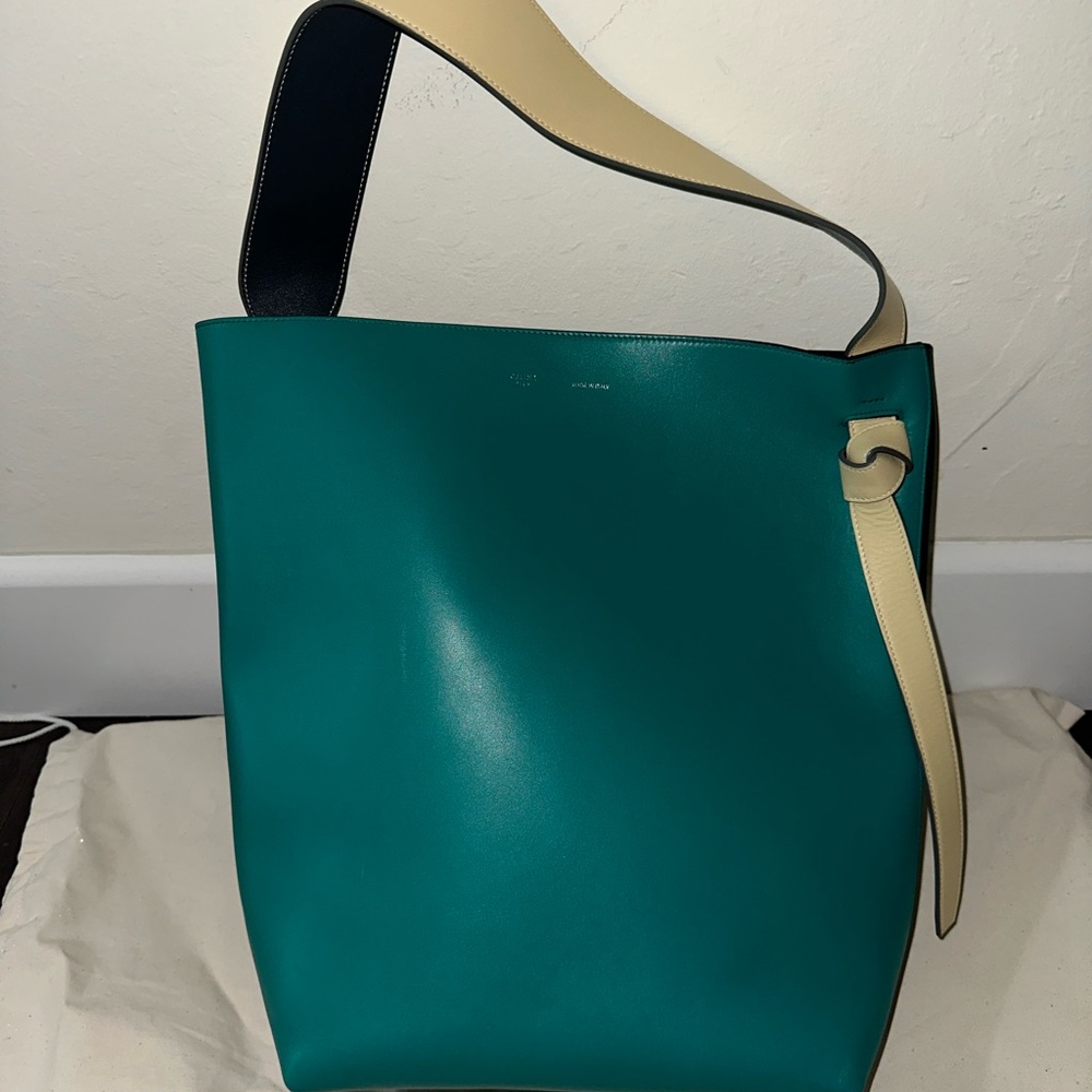 Celine twisted cabas tote calfskin small
